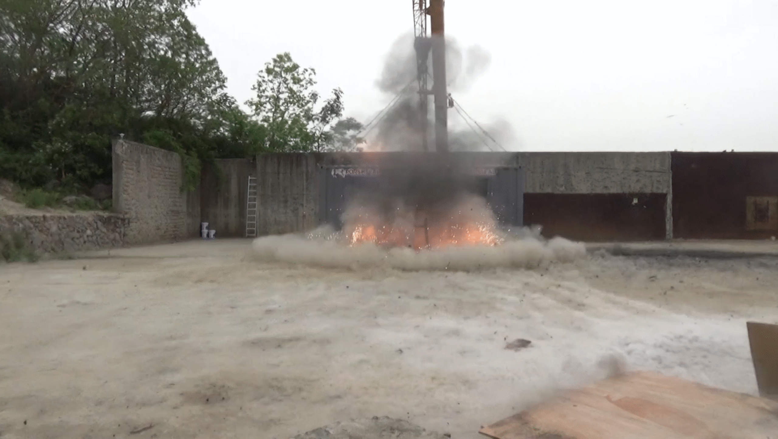 Blast resistance testing facility